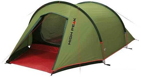 Треккинговая палатка High Peak Kite 3 LW (Pesto/красный)