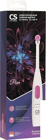 Электрическая зубная щетка CS Medica CS-466-W (белый/розовый)