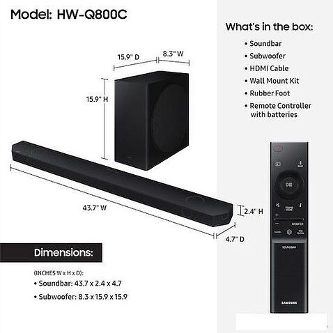 Саундбар Samsung HW-Q800C