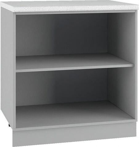 Шкаф напольный ДСВ Тренто С 800 (серый/белый)