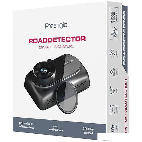 Видеорегистратор-радар детектор-GPS информатор (3в1) Prestigio RoadDetector 525GPS