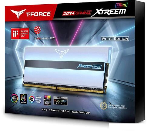 Оперативная память Team T-Force Xtreem ARGB 2x16ГБ DDR4 4000 МГц TF13D432G4000HC18LDC01