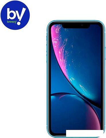 Смартфон Apple iPhone XR 64GB Воcстановленный by Breezy, грейд B (синий)