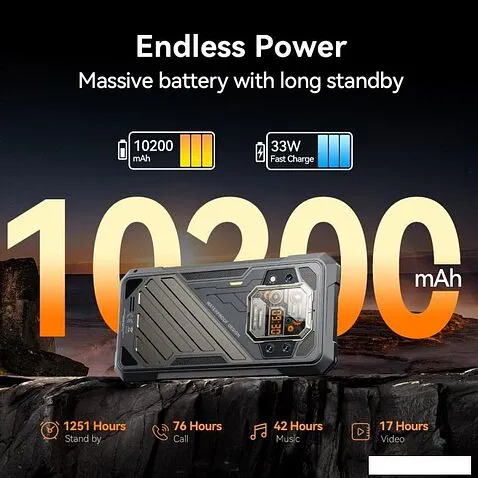 Смартфон Cubot KingKong X 16GB/256GB (черный)