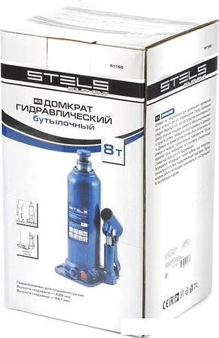 Бутылочный домкрат Stels 51165 8т