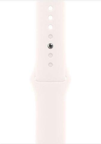 Умные часы Apple Watch Series 11 46 мм (алюминиевый корпус, розовое золото/легкие румяна, спортивный силиконовый ремешок S/M)