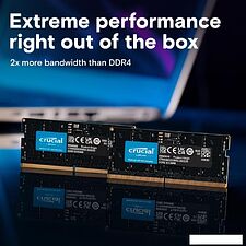 Оперативная память Crucial 8ГБ DDR5 SODIMM 4800МГц CT8G48C40S5 Оперативная память Crucial 8ГБ DDR5 SODIMM 4800МГц CT8G48C40S5