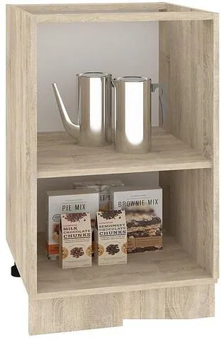 Шкаф напольный Кортекс-мебель Корнелия Ретро НШ50р без столешницы (дуб сонома)