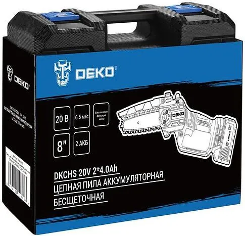 Аккумуляторная пила Deko DKCHS 20V 063-4483 (с 2-мя АКБ, кейс)