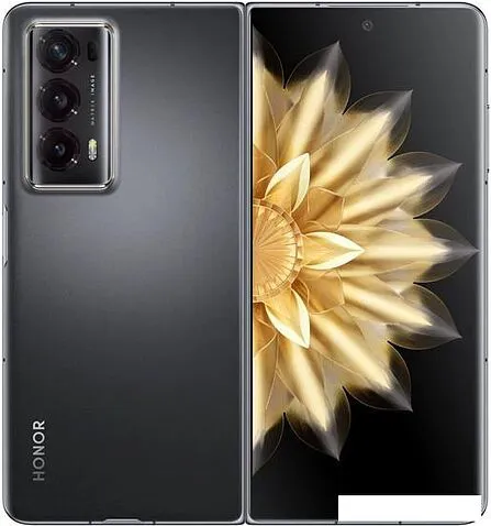 Смартфон HONOR Magic V2 16GB/512GB международная версия (черный кожаный)