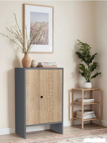 Тумба Mio Tesoro Мини 1 дверь 2.07.03.090.13 (серый/сонома)