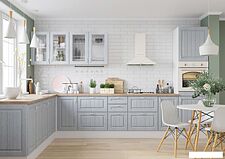 Шкаф напольный Горизонт Принцесса 45 (серый)