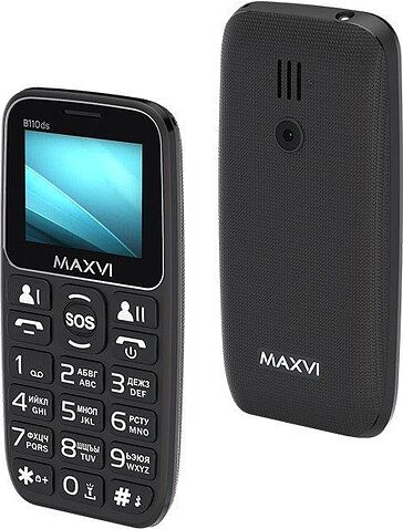 Телефон Maxvi B110ds (черный)