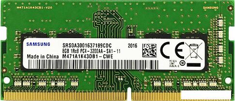 Оперативная память Samsung 8GB DDR4 SODIMM PC4-25600 M471A1K43DB1-CWE