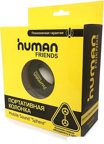 Портативная колонка Human Friends Sphere (черный)