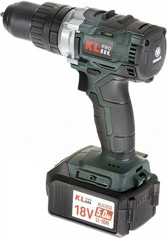 Ударная дрель-шуруповерт KLPRO KLDM18B-50 (с 2-мя АКБ, кейс)