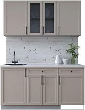 Готовая кухня Интерлиния Тренд 1.6А (луна/луна/бискайская сосна)