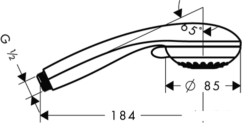 Душевая лейка Hansgrohe Crometta 85 Variojet (28562000)