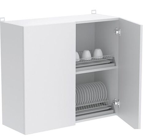 Шкаф навесной Артём-Мебель Мэри 800мм СН-114.204 (белый)