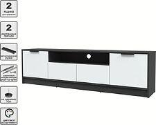 Тумба Интерлиния ТВ Концепт КТ-ТВ4-50 (белый платинум/антрацит)