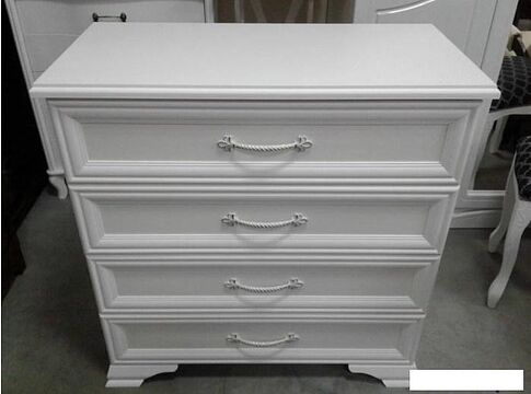 Комод Bravo Мебель Грация 4ящ (белый-белый)