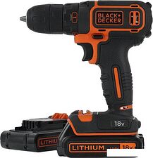 Дрель-шуруповерт Black & Decker BDCDC18B (с 2-мя АКБ, без кейса) Дрель-шуруповерт Black & Decker BDCDC18B (с 2-мя АКБ, без кейса)