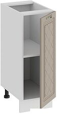 Шкаф напольный Трия Бьянка 1Н3 (белый/дуб кофе)