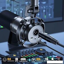 Проводной микрофон Maono PD200X (белый)