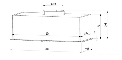 Кухонная вытяжка Weissgauff Vetta 850 WH