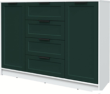 Тумба Интерлиния Концепт Тренд КТ-Т140 (белый платинум/изумруд)