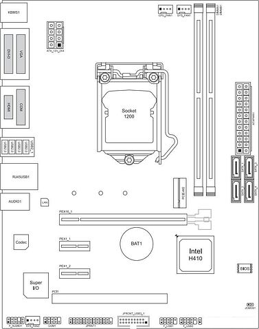 Материнская плата BIOSTAR H410MHG Ver. 6.0