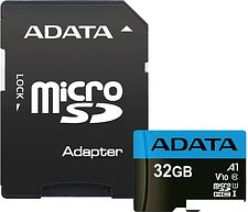 Карта памяти A-Data Premier AUSDH32GUICL10A1-RA1 microSDHC 32GB (с адаптером) Карта памяти A-Data Premier AUSDH32GUICL10A1-RA1 microSDHC 32GB (с адаптером)