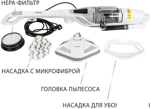 Пылесос Pioneer VC465S (белый)