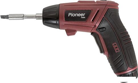 Электроотвертка Pioneer Tools CS-M0401 (с 1-им АКБ, оснастка)