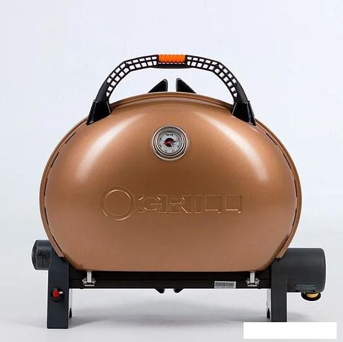 Портативный газовый гриль O-grill 500MT (золотистый)