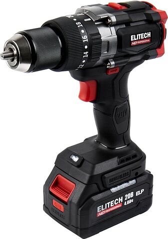 Ударная дрель-шуруповерт ELITECH CD 20BL2 E2201.042.01 (с 1-им АКБ, кейс)