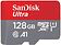Карта памяти SanDisk Ultra SDSQUAR-128G-GN6MA microSDXC 128GB (с адаптером)