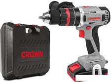 Ударная дрель-шуруповерт Crown CT21093HMX-2 BMC (с 2-мя АКБ, кейс) Ударная дрель-шуруповерт Crown CT21093HMX-2 BMC (с 2-мя АКБ, кейс)