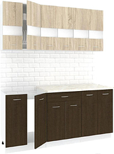 Кухня Кортекс-мебель Корнелия Экстра 1.8м (дуб сонома/венге/мадрид)
