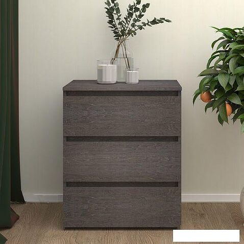 Комод Кортекс-мебель Бари 60 3ш (береза/береза/береза)