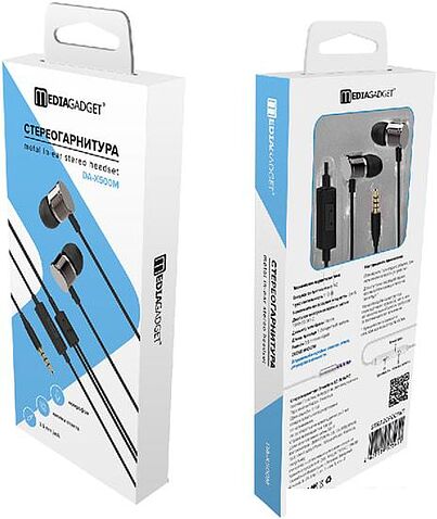 Наушники с микрофоном MediaGadget DA-X500M (черный)