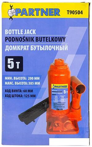 Бутылочный домкрат Partner PA-T90504 (5т)