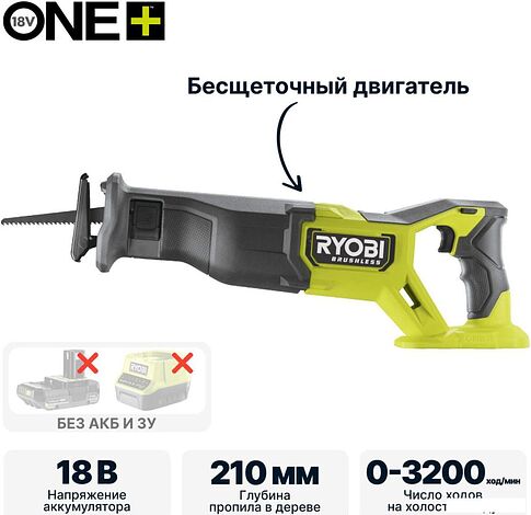 Сабельная пила Ryobi RRS18BL 5133006497 (без АКБ)