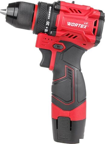 Дрель-шуруповерт Wortex BD 1220 DLi 1333699 (с 2-мя АКБ, кейс)