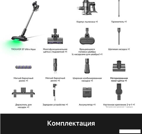 Пылесос Trouver S7 Ultra Aqua (евровилка)
