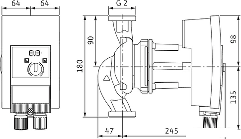 Циркуляционный насос Wilo Yonos MAXO 30/0,5-12