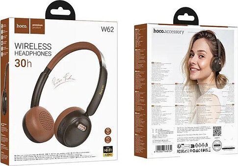 Наушники Hoco W62 (черный/коричневый)