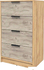 Комод Интерлиния Концепт КТ-К60 (дуб серый/дуб золотой)