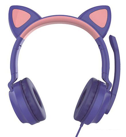 Наушники QUMO Game Cat (фиолетовый)