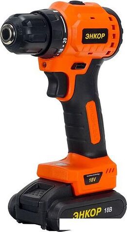 Дрель-шуруповерт Энкор ДША-20ЛБ 50028 (с 2-мя АКБ, кейс)